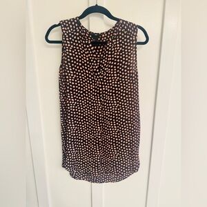 H&M Black and Pink Sleeveless Blouse